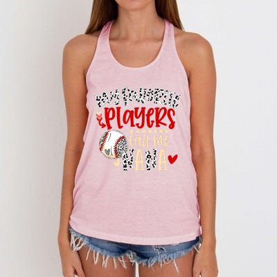 My Favorite Player Calls Me Nana Baseball Women's Knotted Racerback Tank