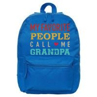 My Favorite People Call Me Grandpa Gift 16 in Basic Backpack