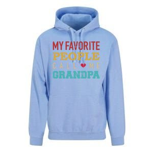 My Favorite People Call Me Grandpa Gift Unisex Surf Hoodie