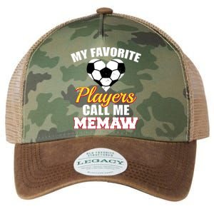 My Favorite Players Call Me Memaw Funny Soccer Memaw Gift Legacy Tie Dye Trucker Hat