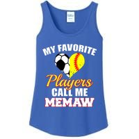 My Favorite Players Call Me Memaw Soccer Softball Memaw Cute Gift Ladies Essential Tank