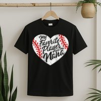 My Favorite Player Calls Me Nana Baseball Heart Cute Grandma T-Shirt