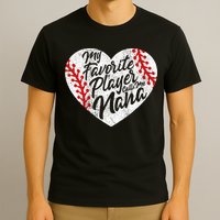 My Favorite Player Calls Me Nana Baseball Heart Cute Grandma T-Shirt