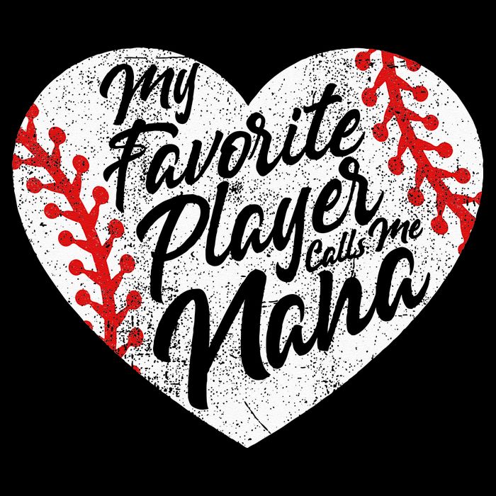 My Favorite Player Calls Me Nana Baseball Heart Cute Grandma Impact Tech Backpack