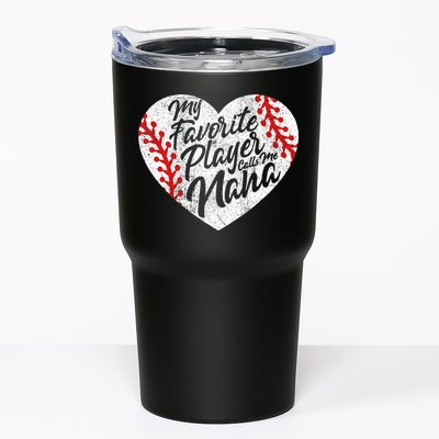 My Favorite Player Calls Me Nana Baseball Heart Cute Grandma Tumbler