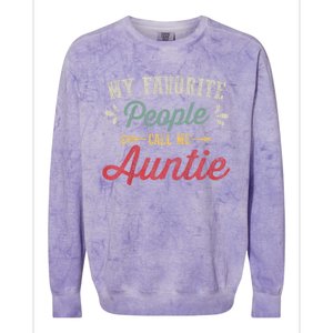 My Favorite People Call Me Auntie Colorblast Crewneck Sweatshirt