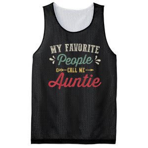 My Favorite People Call Me Auntie Mesh Reversible Basketball Jersey Tank