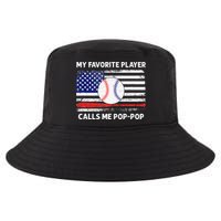 My Favorite Player Calls Me Pop Pop American Flag Baseball Cool Comfort Performance Bucket Hat