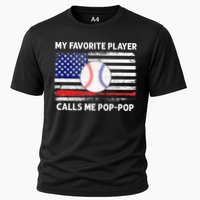 My Favorite Player Calls Me Pop Pop American Flag Baseball Performance Shirt