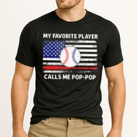 My Favorite Player Calls Me Pop Pop American Flag Baseball Performance Shirt