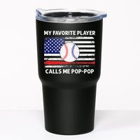 My Favorite Player Calls Me Pop Pop American Flag Baseball Tumbler