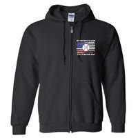 My Favorite Player Calls Me Pop Pop American Flag Baseball Full Zip Hoodie