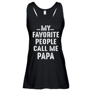 My Favorite People Call Me Papa Funny Gift Ladies Essential Flowy Tank