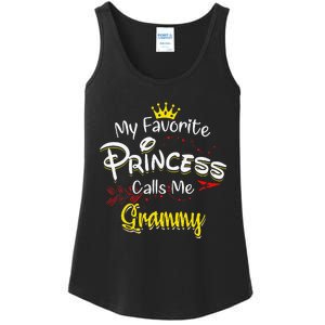 My Favorite Princess Calls Me Grammy Ladies Essential Tank