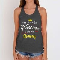 My Favorite Princess Calls Me Grammy Women's Knotted Racerback Tank