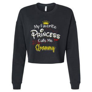 My Favorite Princess Calls Me Grammy Cropped Pullover Crew