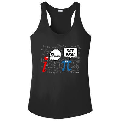 Maths Funny Pi Be Rational Get Real Mathematics Gift Ladies PosiCharge Competitor Racerback Tank