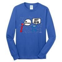 Maths Funny Pi Be Rational Get Real Mathematics Gift Tall Long Sleeve T-Shirt