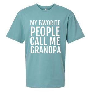 My Favorite People Call Me Grandpa Sueded Cloud Jersey T-Shirt