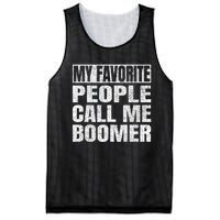 My Favorite People Call Me Boomer Grandfather Fathers Day Mesh Reversible Basketball Jersey Tank