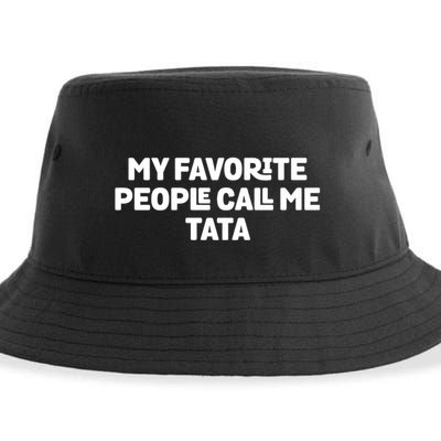 My Favorite People Call Me Tata Sustainable Bucket Hat