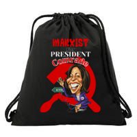 Marxist For President Comrade Kamala Harris Funny President Drawstring Bag