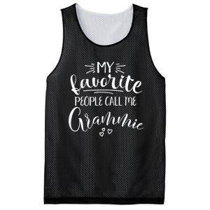 My Favorite People Call Me Grammie Mesh Reversible Basketball Jersey Tank