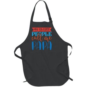 My Favorite People Call Me Papa Full-Length Apron With Pockets