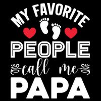 My Favorite People Call Me Papa 7-Panel Snapback Hat