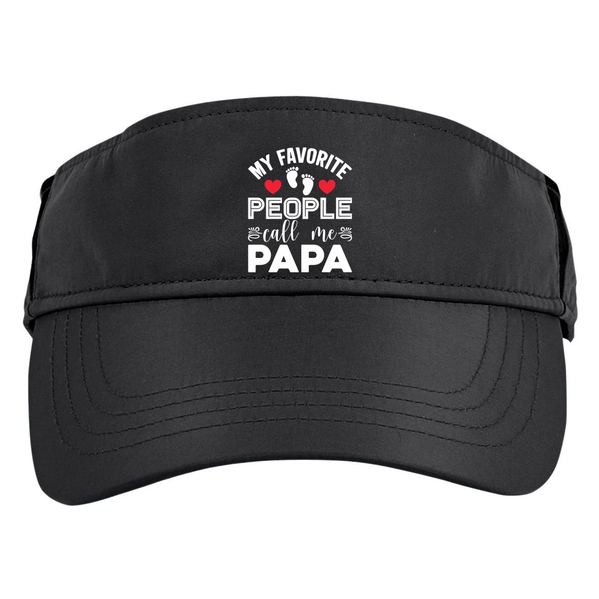 My Favorite People Call Me Papa Adult Drive Performance Visor