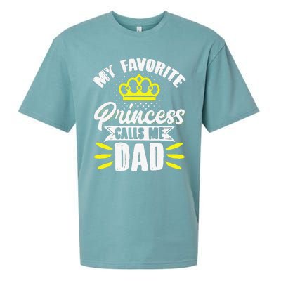 My Favorite Princess Calls Me Dad Daddy Father Fathers Day Sueded Cloud Jersey T-Shirt