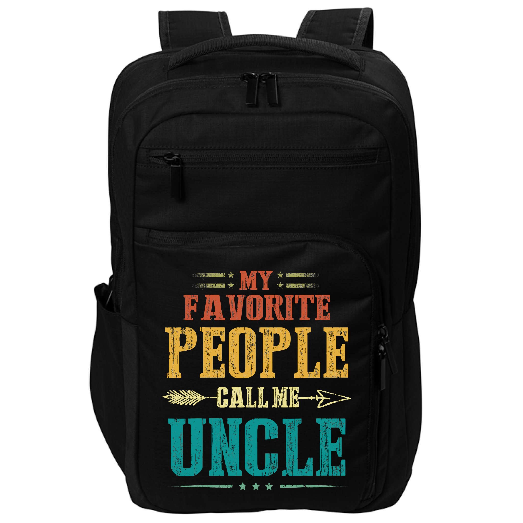 My Favorite People Call Me Uncle Funny Fathers Day Impact Tech Backpack