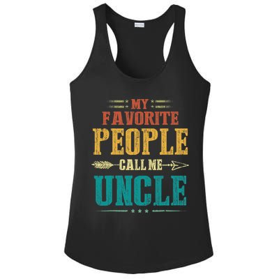 My Favorite People Call Me Uncle Funny Fathers Day Ladies PosiCharge Competitor Racerback Tank