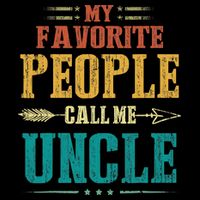 My Favorite People Call Me Uncle Funny Fathers Day Cropped Pullover Crew