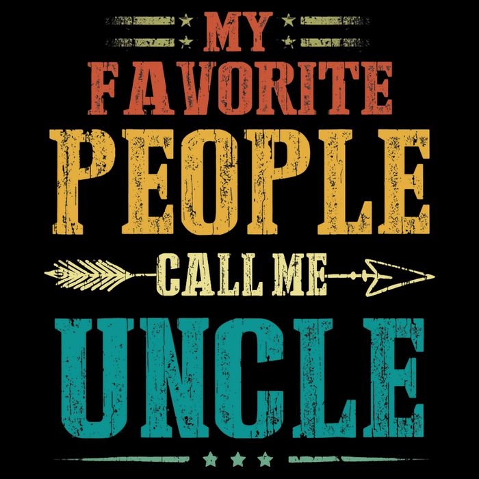 My Favorite People Call Me Uncle Funny Fathers Day Cropped Pullover Crew