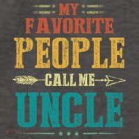 My Favorite People Call Me Uncle Funny Fathers Day Vector Backpack