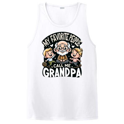 My Favorite People Call Me Grandpa Fathers Day PosiCharge Competitor Tank