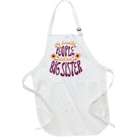 My Favorite People Call Me Big Sister Cute Gift Full-Length Apron With Pockets