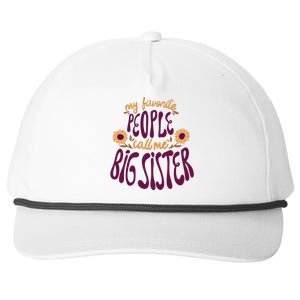 My Favorite People Call Me Big Sister Cute Gift Snapback Five-Panel Rope Hat