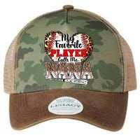 My Favorite Player Calls Me Nana Baseball Leopard Grandma, Mother's Day Legacy Tie Dye Trucker Hat