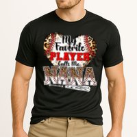 My Favorite Player Calls Me Nana Baseball Leopard Grandma, Mother's Day Cooling Performance Crew T-Shirt