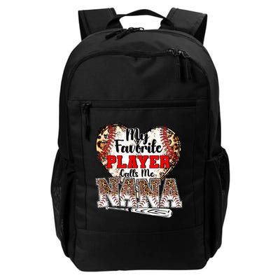 My Favorite Player Calls Me Nana Baseball Leopard Grandma, Mother's Day Backpack