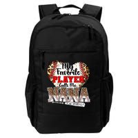 My Favorite Player Calls Me Nana Baseball Leopard Grandma, Mother's Day Backpack