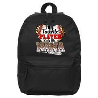 My Favorite Player Calls Me Nana Baseball Leopard Grandma, Mother's Day 16 in Basic Backpack