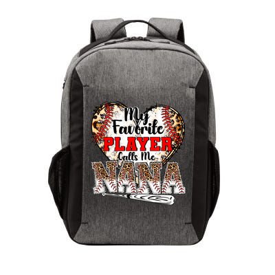 My Favorite Player Calls Me Nana Baseball Leopard Grandma, Mother's Day Vector Backpack