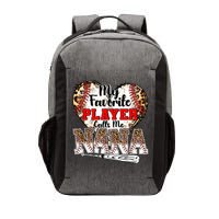 My Favorite Player Calls Me Nana Baseball Leopard Grandma, Mother's Day Vector Backpack
