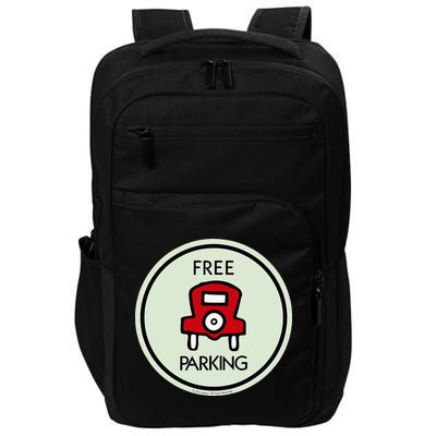 M.O.N.O.P.O.L.Y Free Parking Game Board Impact Tech Backpack