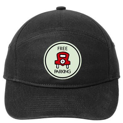 M.O.N.O.P.O.L.Y Free Parking Game Board 7-Panel Snapback Hat