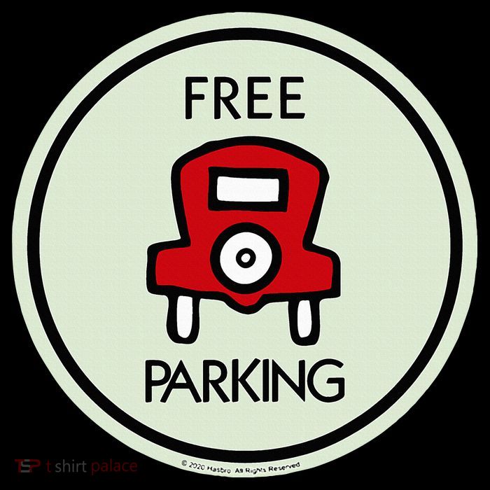 M.O.N.O.P.O.L.Y Free Parking Game Board Flat Bill Trucker Hat