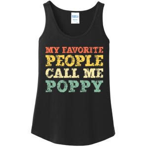 My Favorite People Call Me Poppy Ladies Essential Tank